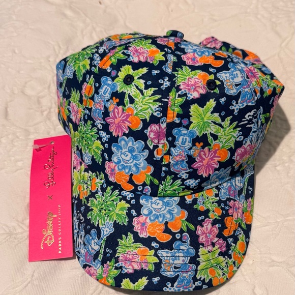 Lilly Pulitzer Disney Run Around Hat - Aegean Navy Lilly Loves Disney NWTS - Picture 2 of 8